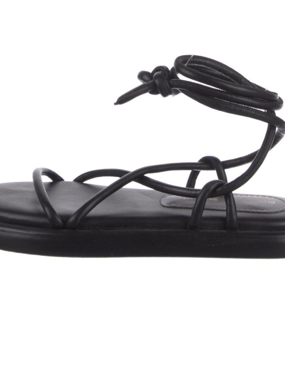 Proenza Schouler Black Strappy Ankle-Tie Sandals - Women